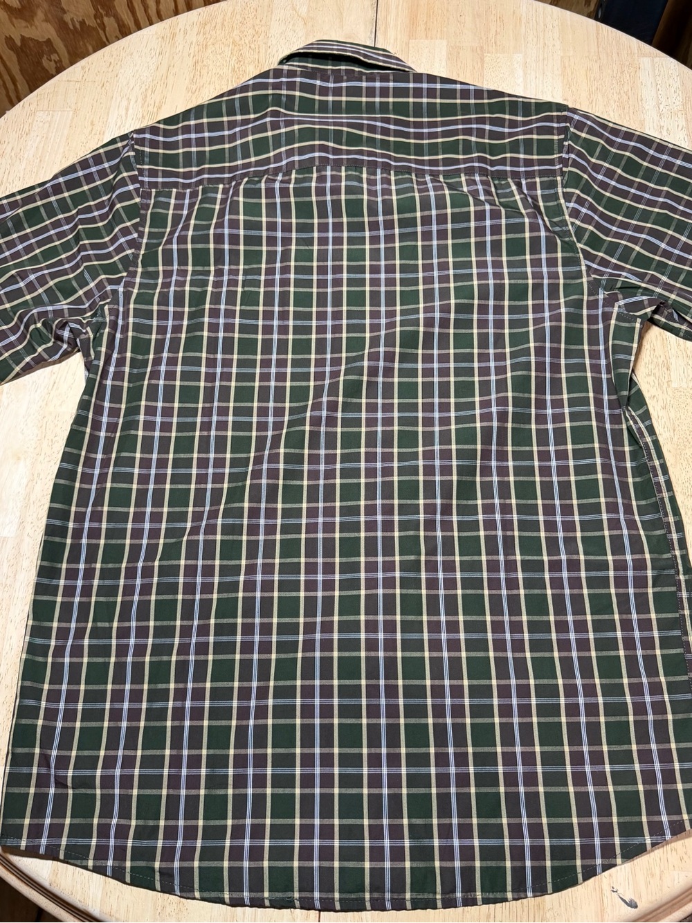 DIXXON Flannel Scotch Bamboo Blend Button Down Green Plaid Shirt Anchorman M - Picture 10 of 14